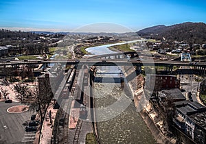 Aerial Cumberland Maryland Allegany County photo