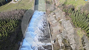 aerial dam water discharge