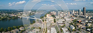 Aerial Downtown Little rock Arkansas photo