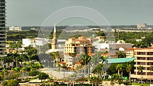 Aerial Downtown West Palm Beach FL