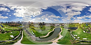 Aerial drone image spherical equirectangular panorama Aventura G photo