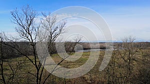 Aerial Drone - Italian landscape on a National Park