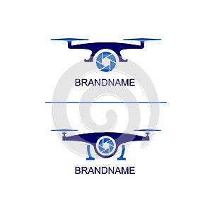 Set Of Aerial Drone Logo Template
