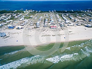 Aerial Drone Photo - Beaches of Gulf Shores / Fort Morgan Alabama