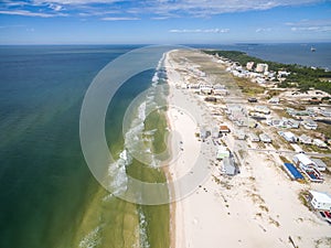 Aerial Drone Photo - Gulf Shores / Fort Morgan Alabama