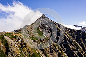 Aerial drone photo - Mt. Kita of the Southern Japanese Alps.