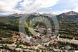 Aerial drone photo - Rugged Rocky Mountains of Breckenridge, Colorado. photo