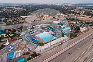 Aerial image Six Flags Hurricane Harbor photo