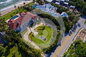 Boca mansions Florida aerial image photo