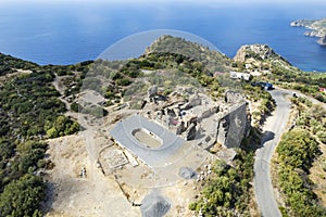 Aerial Drone Shot of Beautiful Antioch ad Cragum