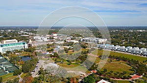 Aerial drone video Payne Park Sarasota Florida