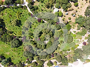 Aerial Drone View of Fenerbahce Park in Kadikoy / Istanbul Seaside. photo