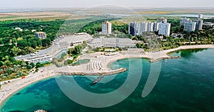 Aerial Drone View Of Neptun-Olimp Resort At The Black Sea
