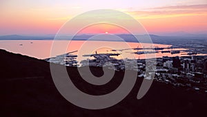 Aerial Table Bay Sunrise photo