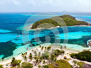 Top view of Tobago cays photo