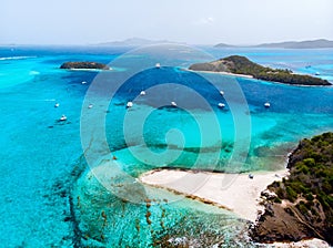 Top view of Tobago cays photo