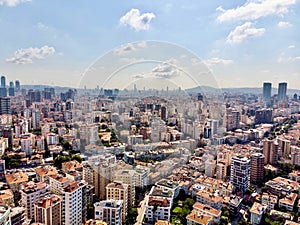 Aerial Drone View of Unplanned Urbanization Istanbul Kadikoy KalamÄ±s Fenerbahce.