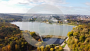 Aerial drone view of Chisinau, Moldova photo