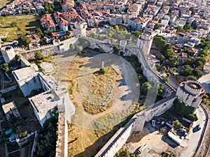 Aerial Drone View of Yedikule Fortress in Istanbul / Turkey.
