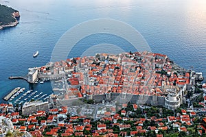 Aerial of Dubrovnik, Croatia