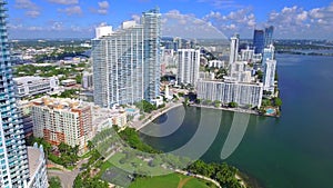 Aerial edgewater Miami