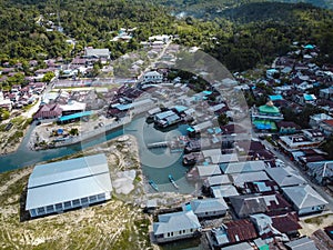 The Aerial of Elat Distric in Kei Island, Maluku