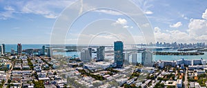 Aerial establishing photo Miami Beach FL 2024 photo