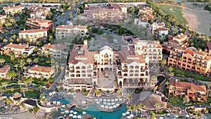 Aerial, exotic Cabo, Upscale Destination and Resort in Baja California, Mexico