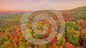 Aerial fall color photo