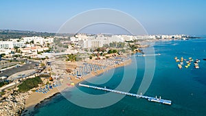 Aerial Fig tree bay, Protaras, Cyprus