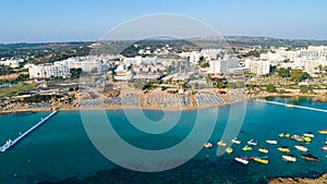 Aerial Fig tree bay, Protaras, Cyprus