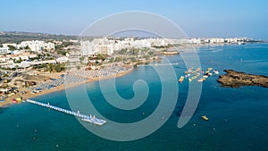 Aerial Fig tree bay, Protaras, Cyprus