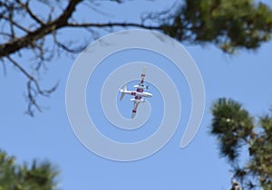 Aerial firefighting at Grizzly Peak photo