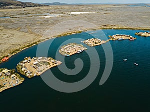 Aerial of floating islands