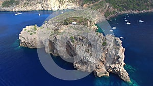 Aerial Flying, Sa Foradada, Mallorca, Balearic, Spain, Beautiful Landscape