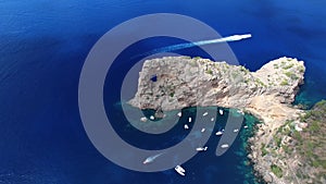 Aerial Flying, Sa Foradada, Mallorca, Spain, Balearic, Beautiful Landscape