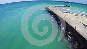 Aerial footage of Bal Harbour Beach