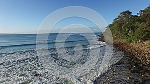 Aerial footage of Noosa Surfers