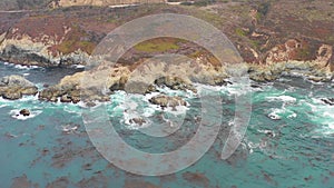 Aerial Footage of Northern California Rugged Coastline