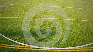 Aerial footage of a Outdoor Football Field