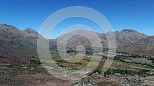 Aerial Footage of Robertson in South Africa