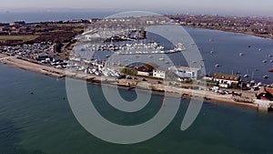 Aerial footage of Southsea Lock Lake Southsea