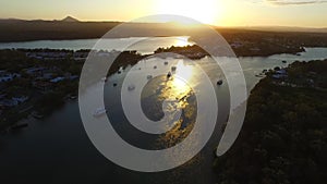 Aerial footage views of Noosa Heads