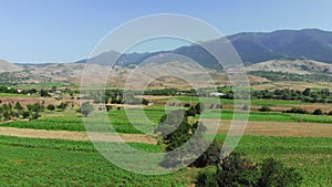 Aerial of Georgian landscape nature