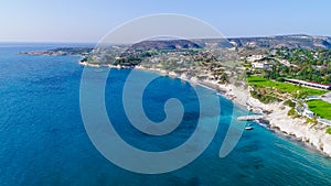 Aerial governor`s beach, Limassol