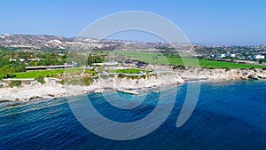 Aerial governor`s beach, Limassol