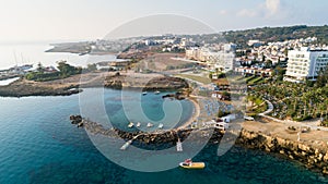 Aerial Green bay, Protaras, Cyprus