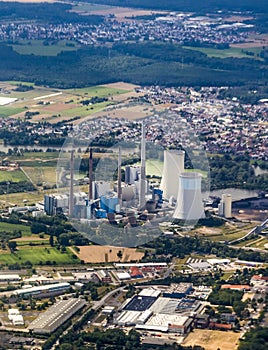 Aerial of Gross-krotzenburg power station