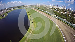 Aerial Gulfstream Race Track Hallandale