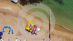 Aerial handicap wheelchair beach access, Protaras, Cyprus